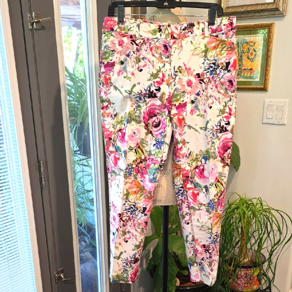 Liz Claiborne Multicolor Floral Women's Ankle Jeans